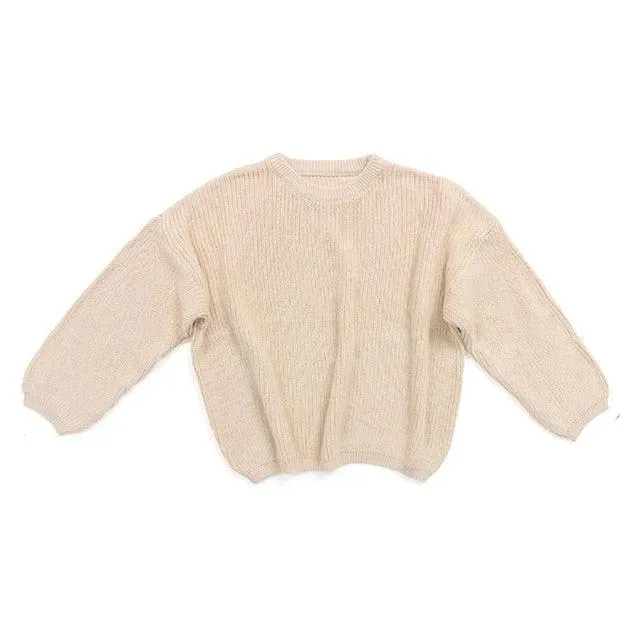 2021 New trendy 0-5 year Newboorn Baby Girl Winter spring Sweaters Long Sleeve O-Neck wholesale Clothing