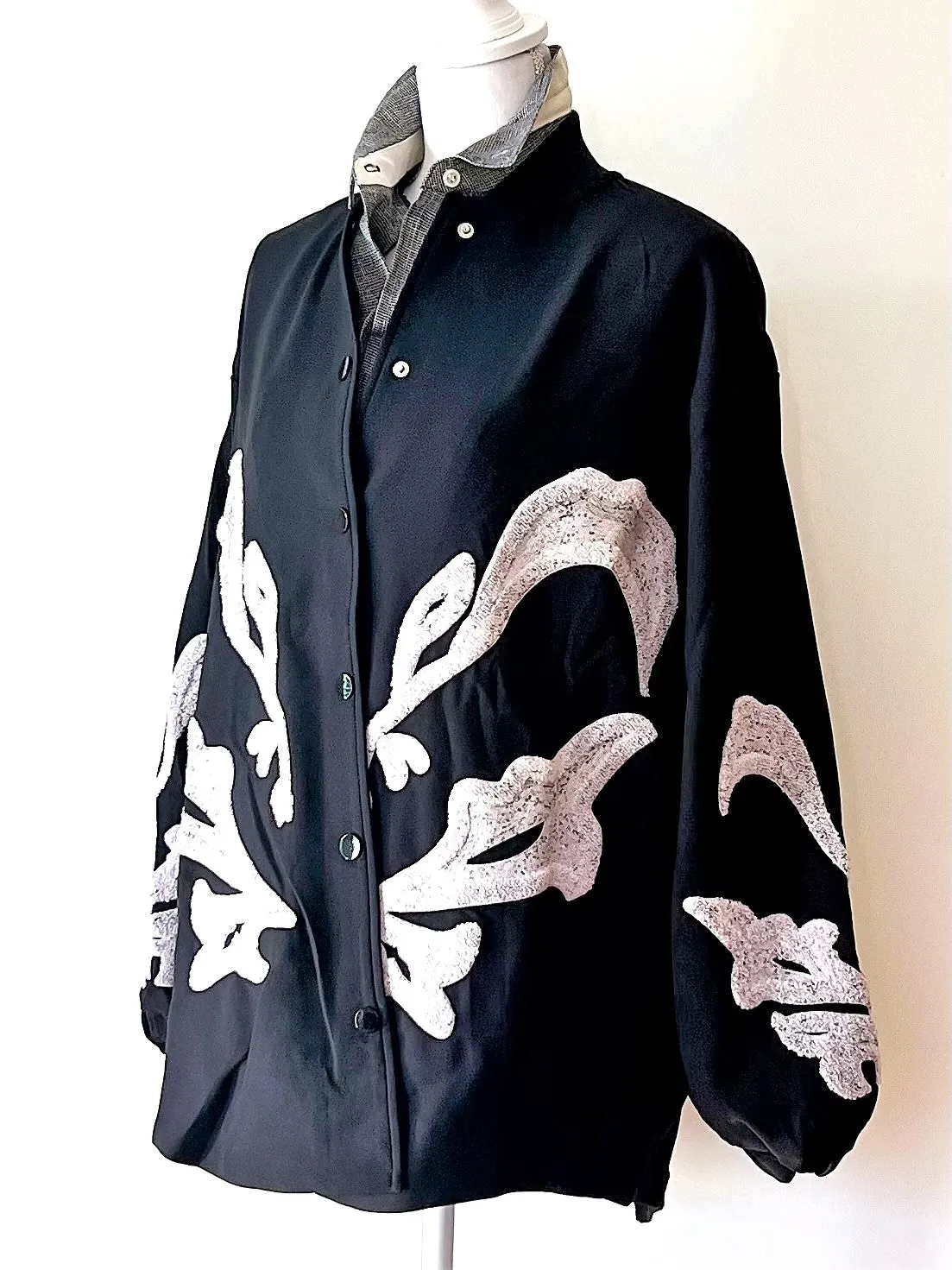 A Statement Piece Jacket With Embroidery.  Easy Fit.