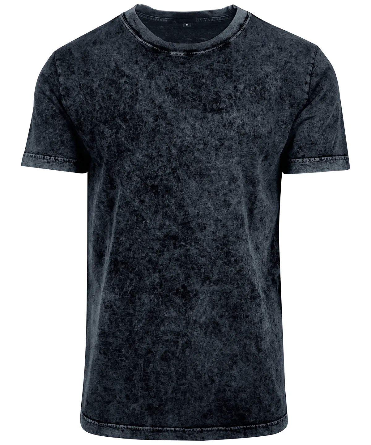 Acid washed tee | Dark Grey/White