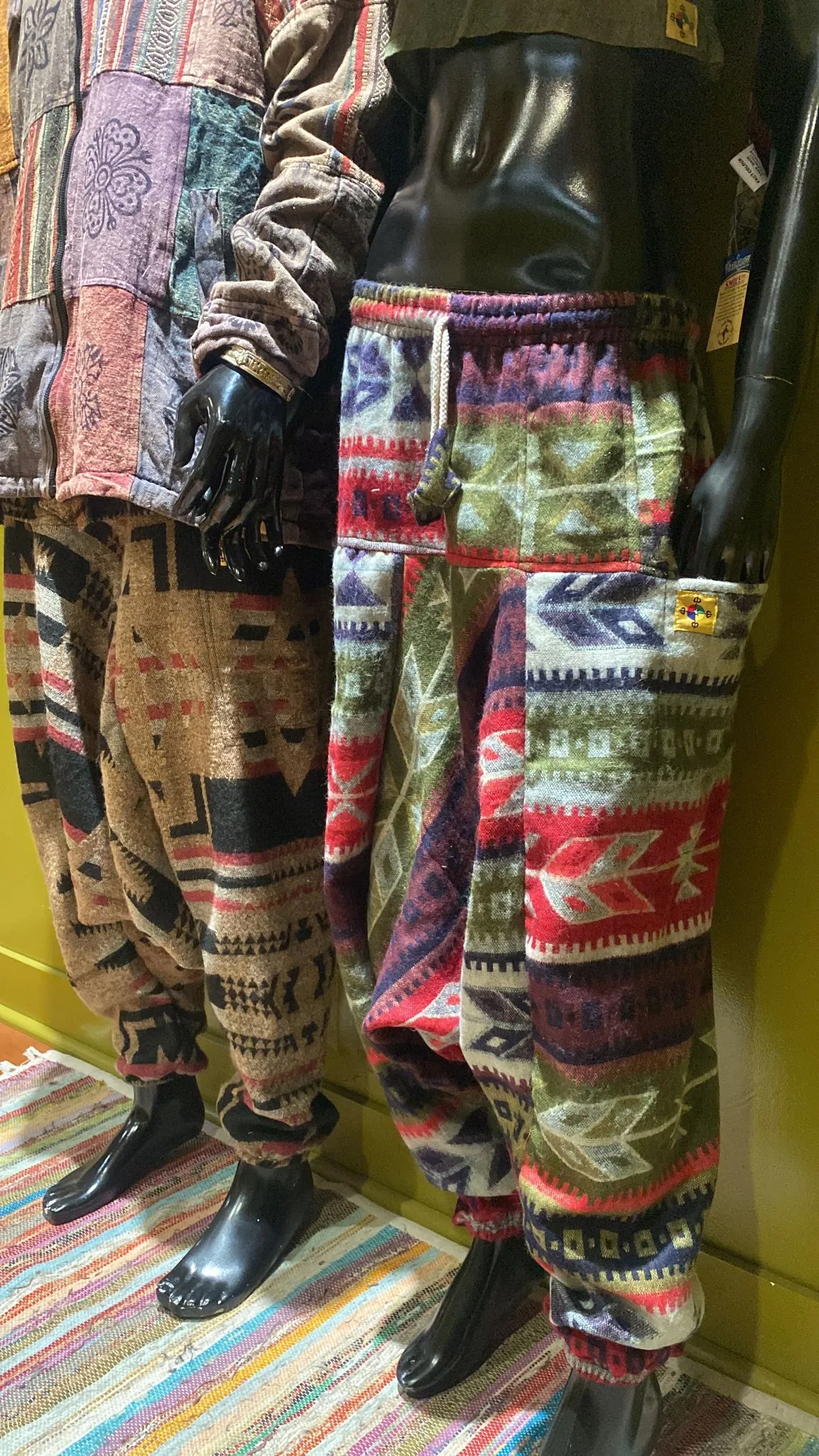 Acrylic Cargo Pocket Harem Pants (Assorted)