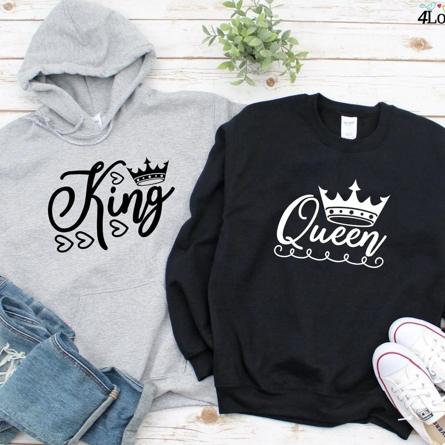 Adorable King and Queen Valentine's Day Matching Outfits for Couples