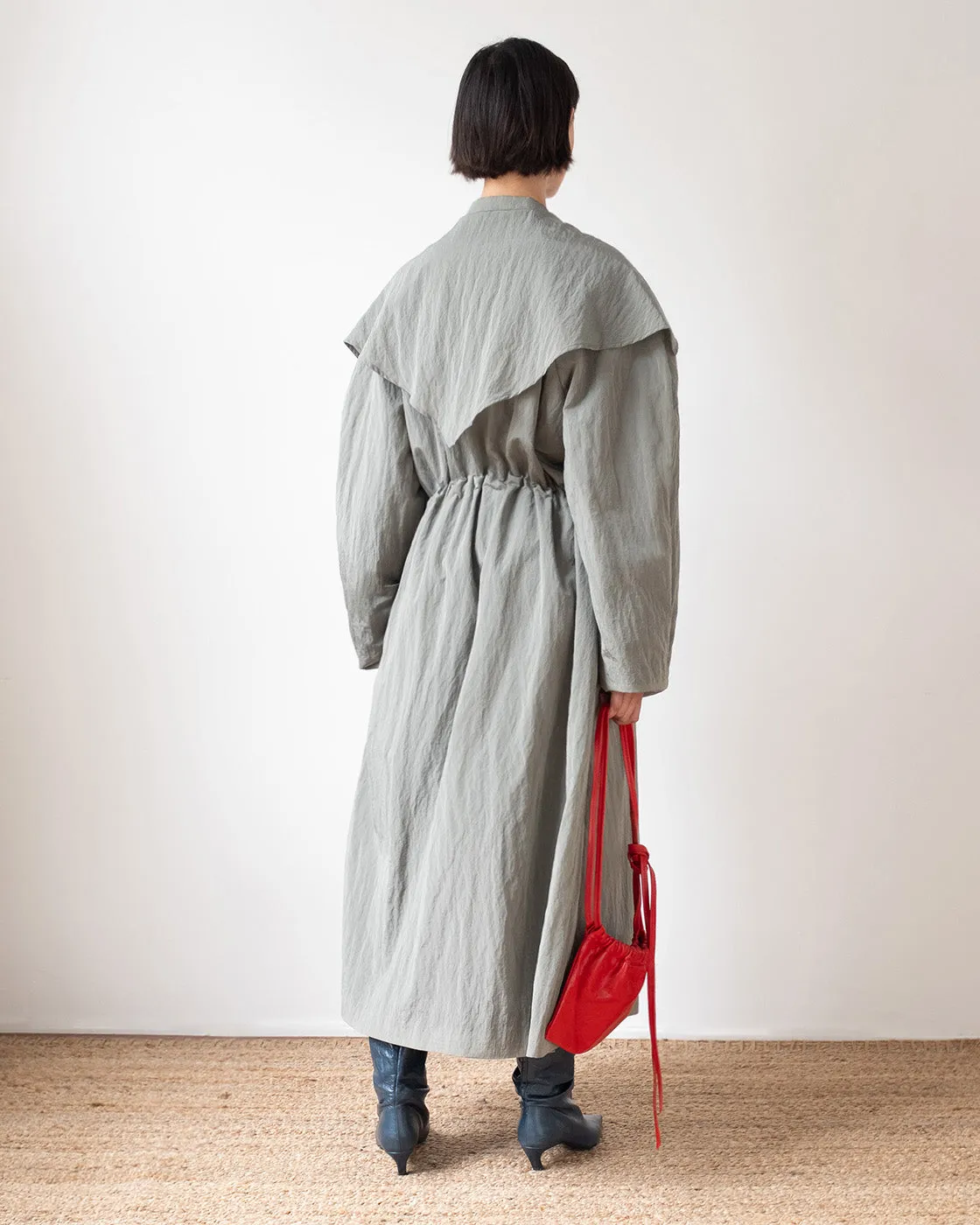 Alana Trenchcoat Taffeta Grey