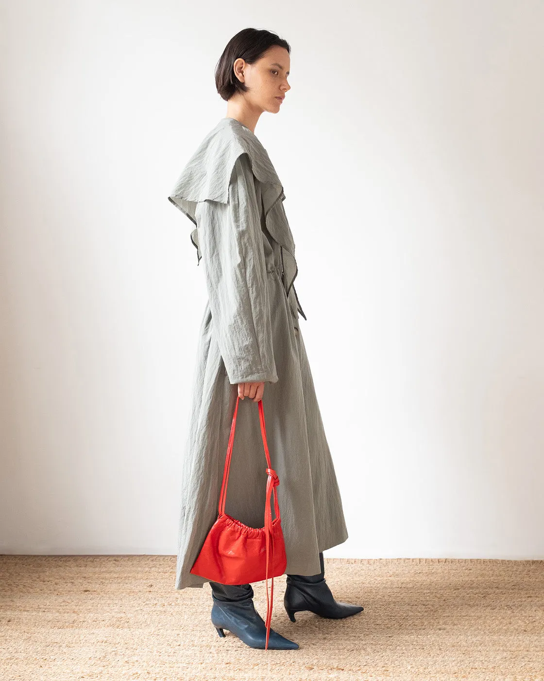 Alana Trenchcoat Taffeta Grey