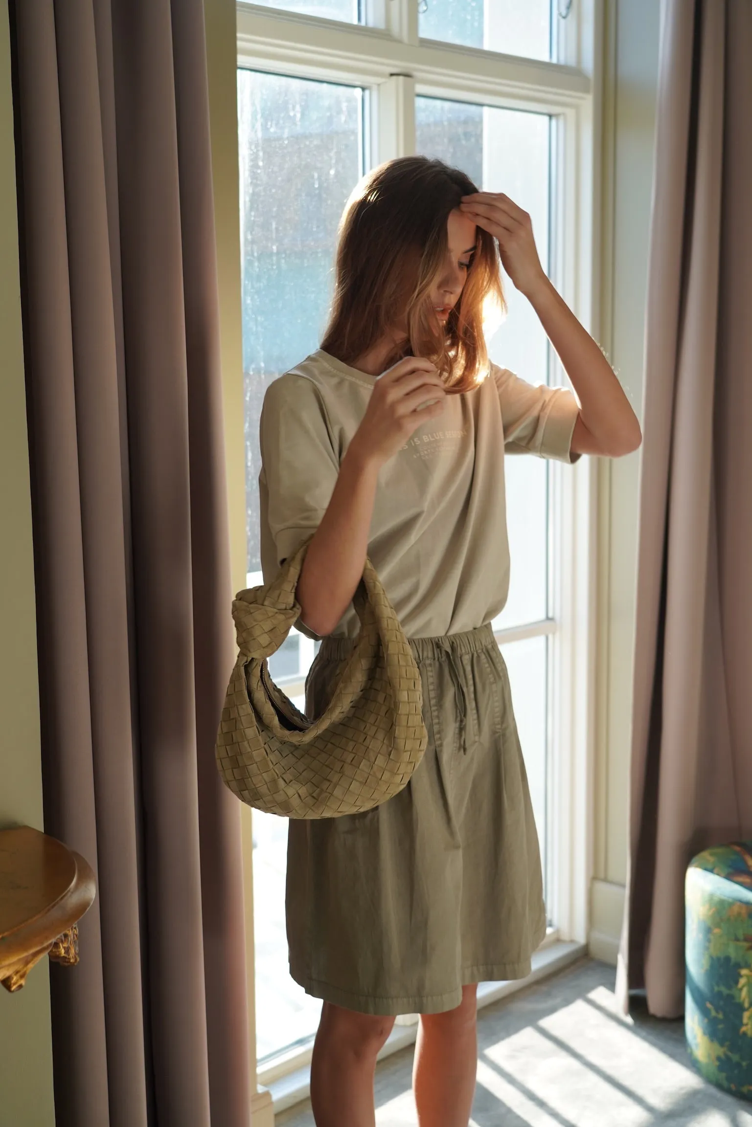 Anemone Skirt - Dark Khaki