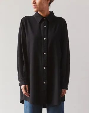 Atelier Delphine Oversized Overlay Flannel, Black