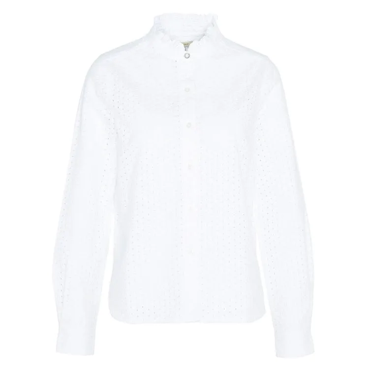 Barbour Ladies Viola Relaxed Long-Sleeved Broderie Shirt