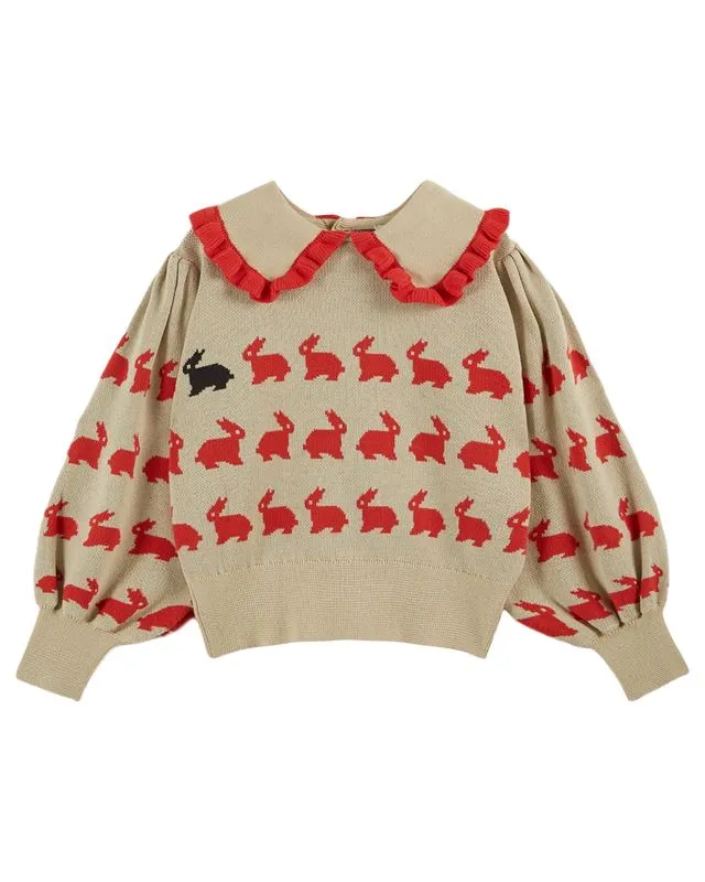 BUNNY PULLOVER - AA123 - LAPIN ECRU