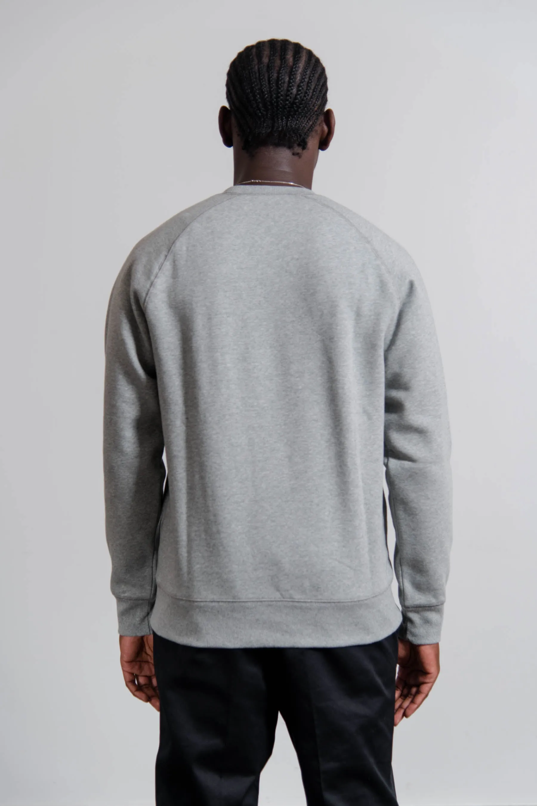 Chase Crewneck Sweater Heather Grey/Gold