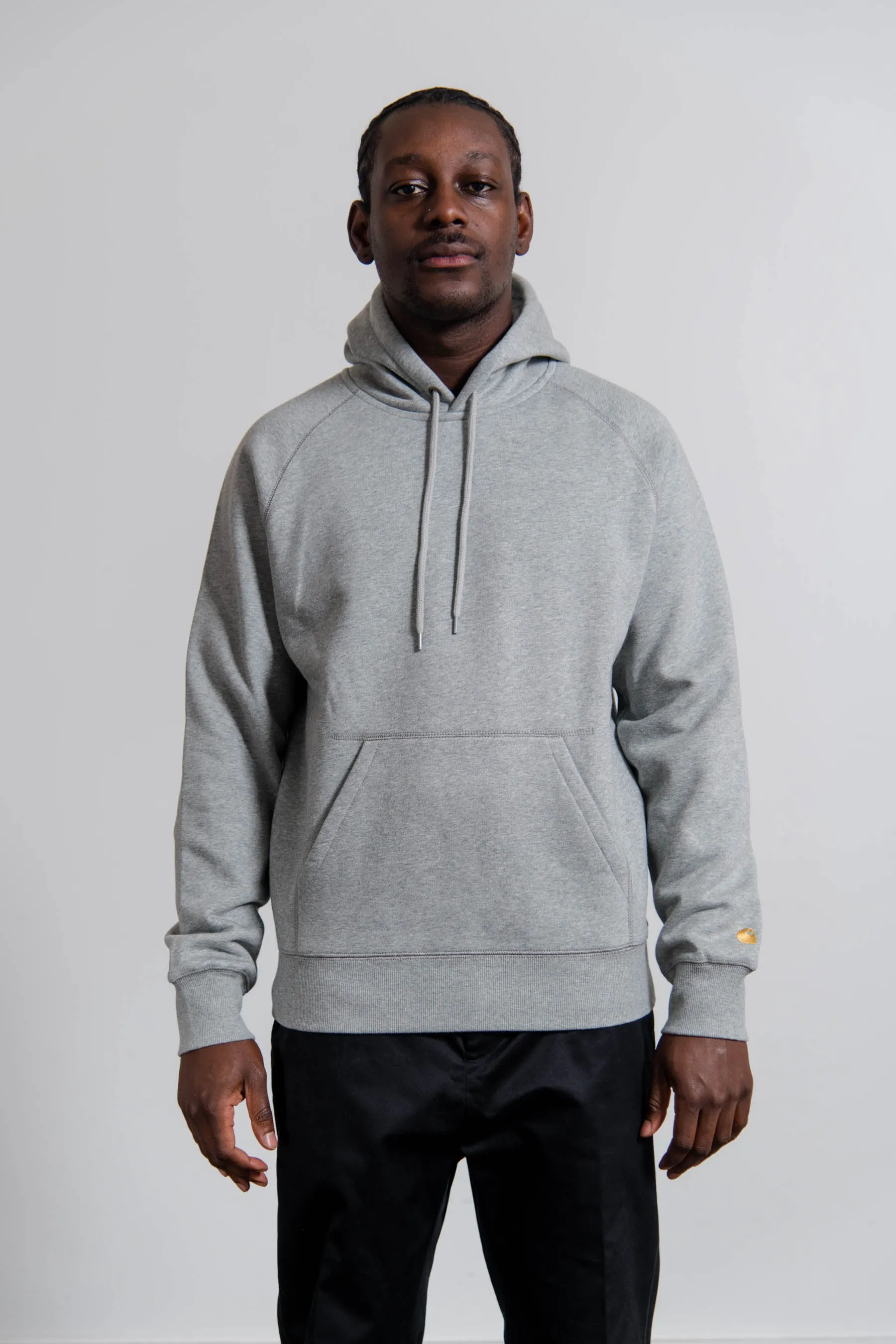 Chase Crewneck Sweater Heather Grey/Gold