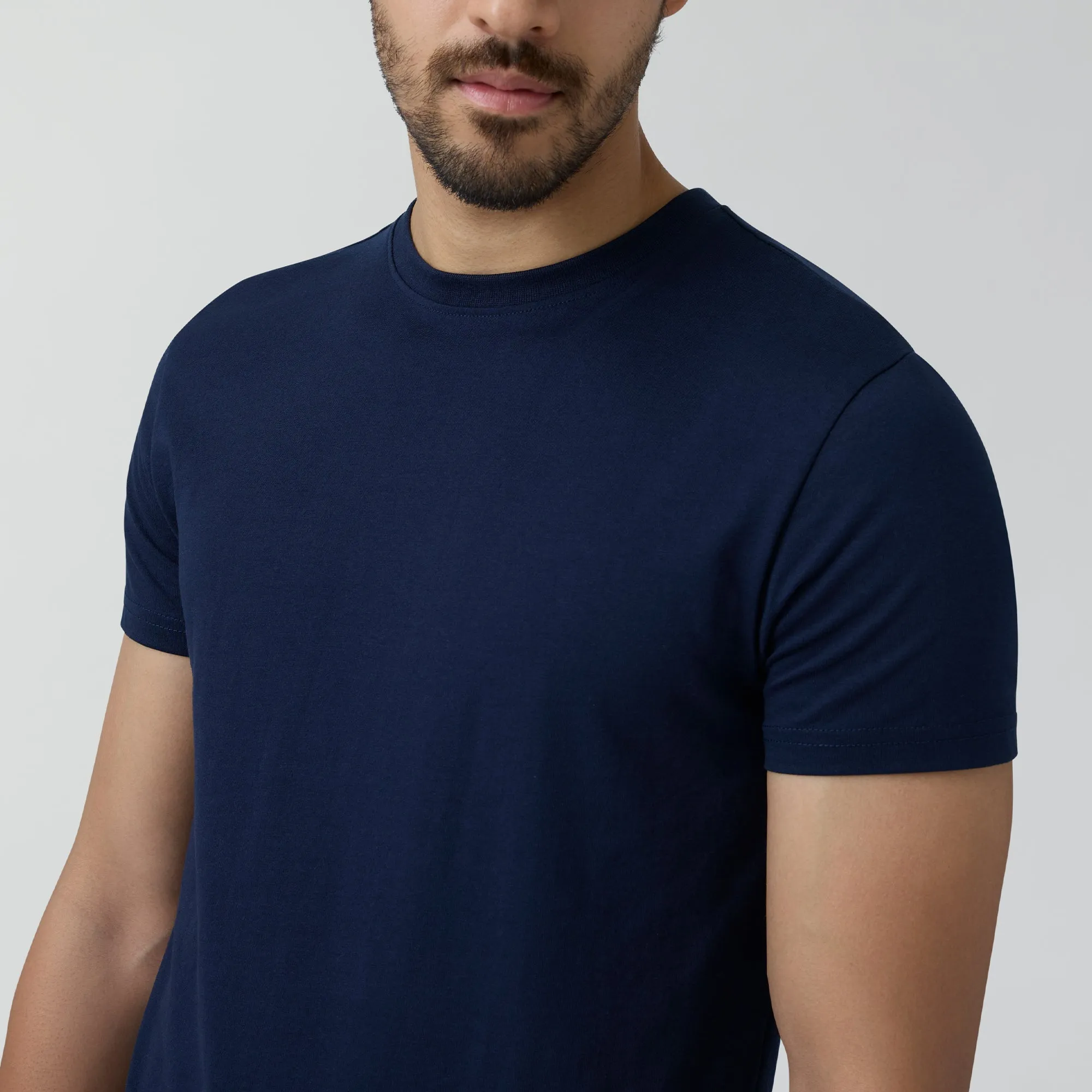 Code Cotton Rich T-shirts Midnight Blue