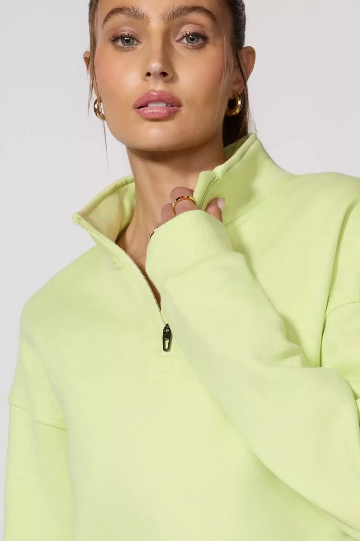 Comfort Fleece 1/4 Zip  - Shadow Lime