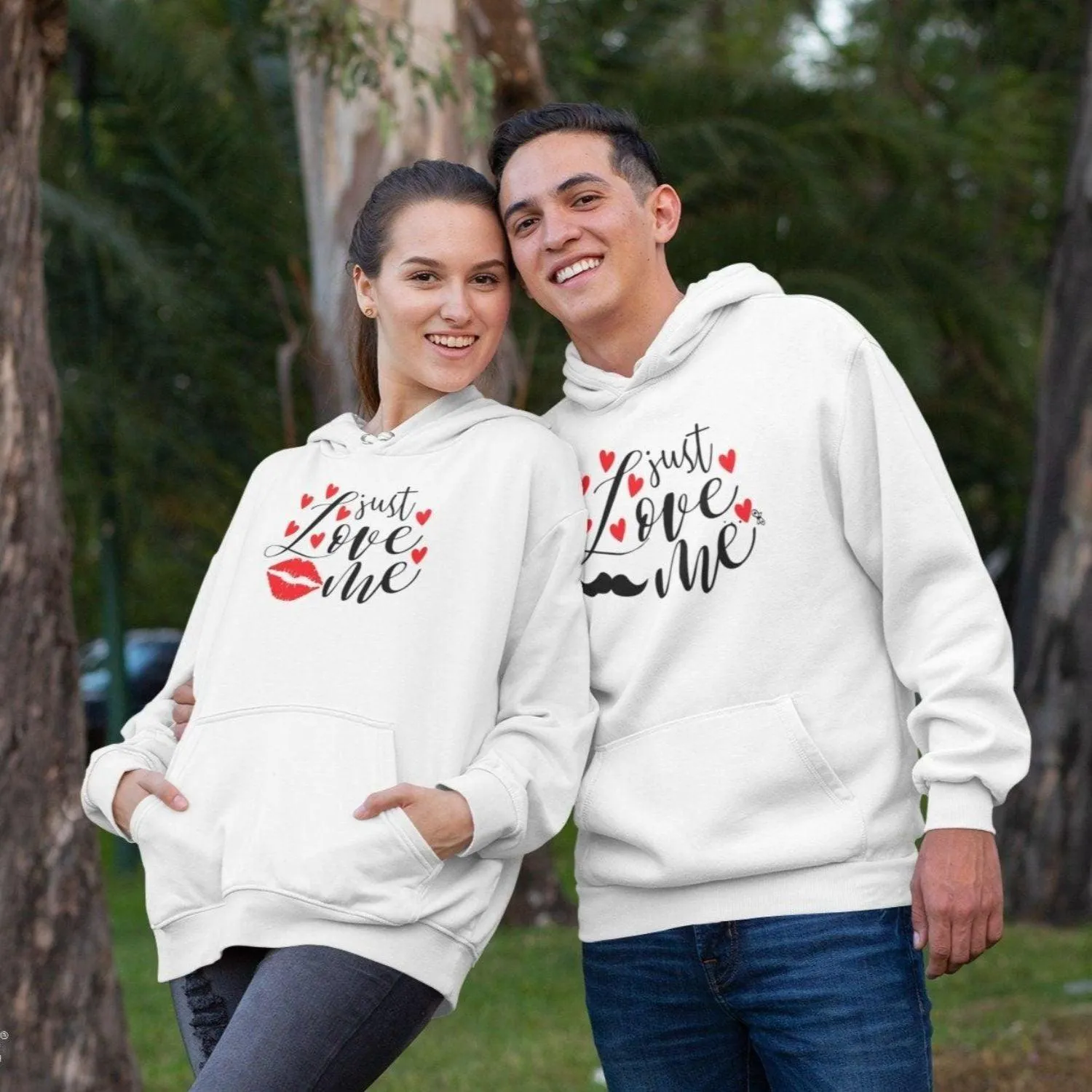 Couples Matching Set: Just Love Me Attire, Lovers Tee, Perfect Valentine's Day Gift