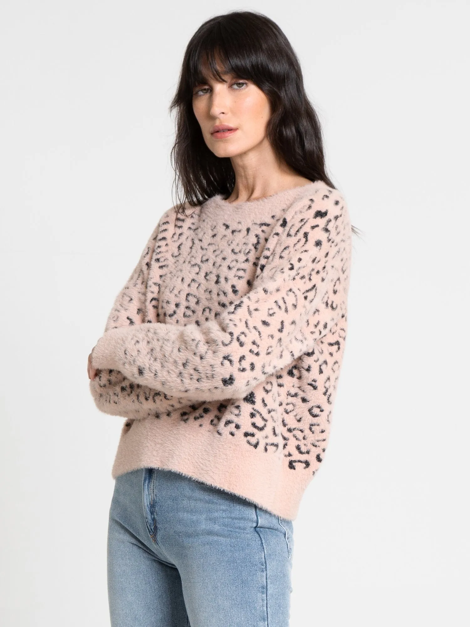 Dee Elly Long-Sleeve Leopard Sweater - Brands We Love