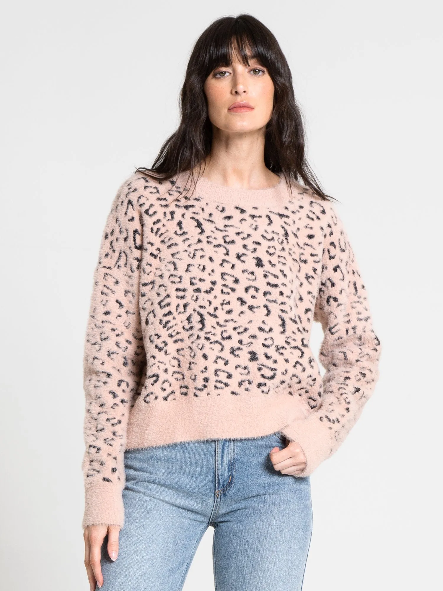 Dee Elly Long-Sleeve Leopard Sweater - Brands We Love