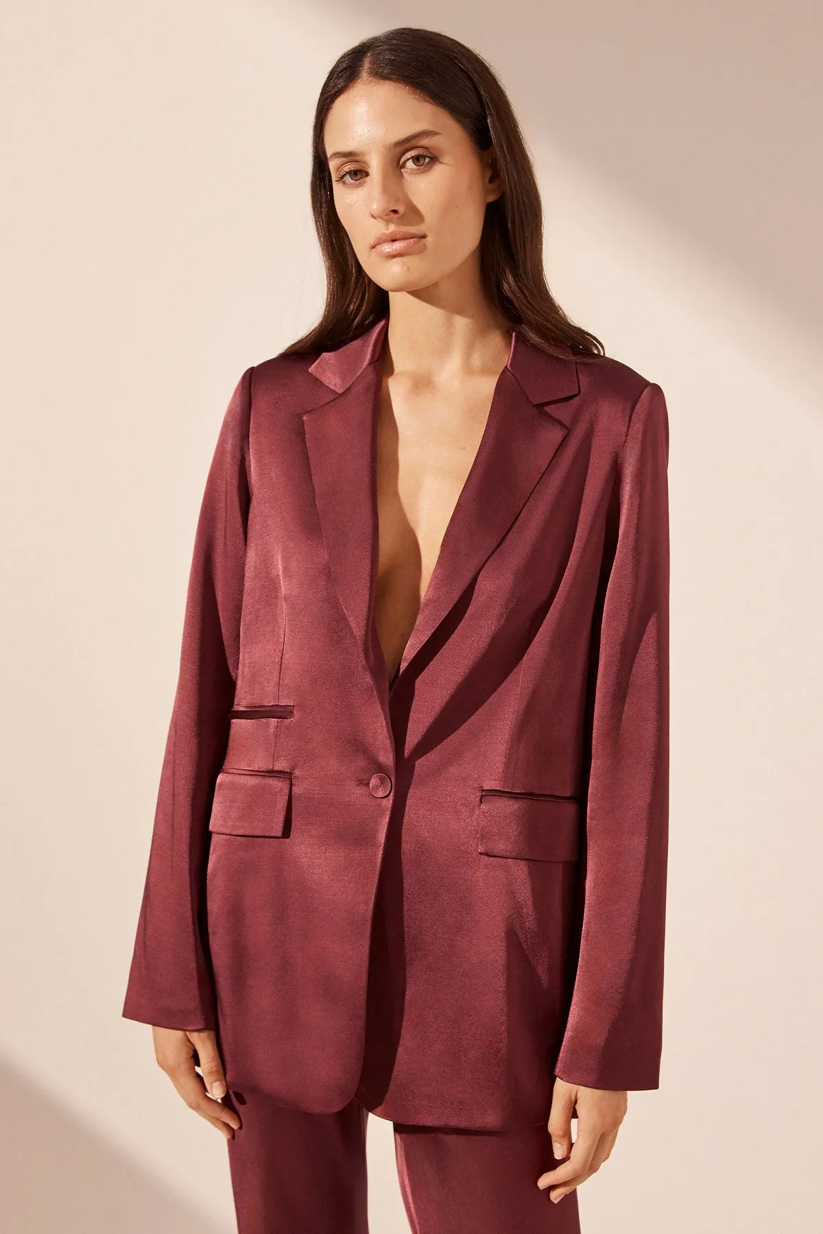 ELIA SINGLE BREASTED BLAZER - SHIRAZ