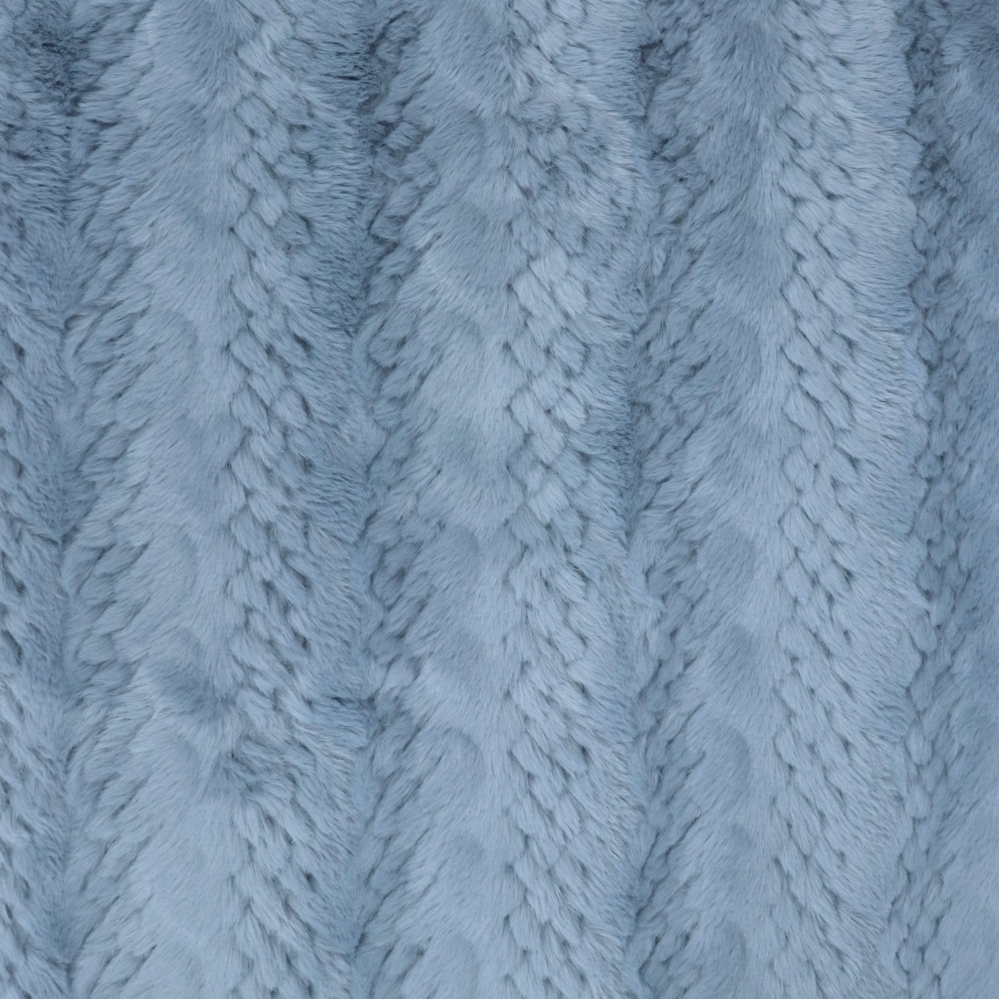 Faux Fur - Cable - Light Blue - SALE