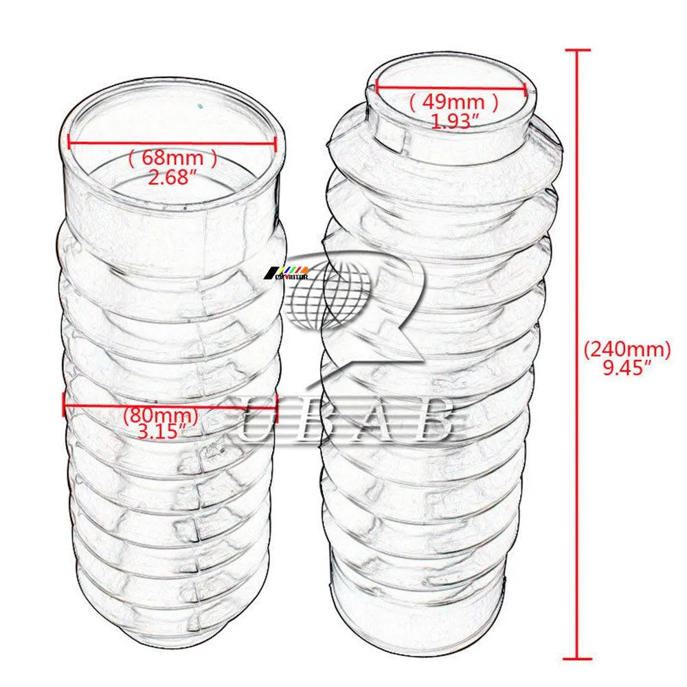 Front Fork Guards For Dyna FXDWG