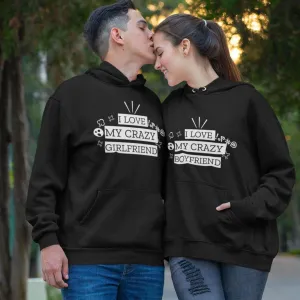 Funny I Love My Crazy Boyfriend/Girlfriend Matching Set for Couples - Apparel