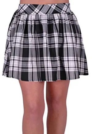 Imogen Elasticated Tartan Mini Skirt