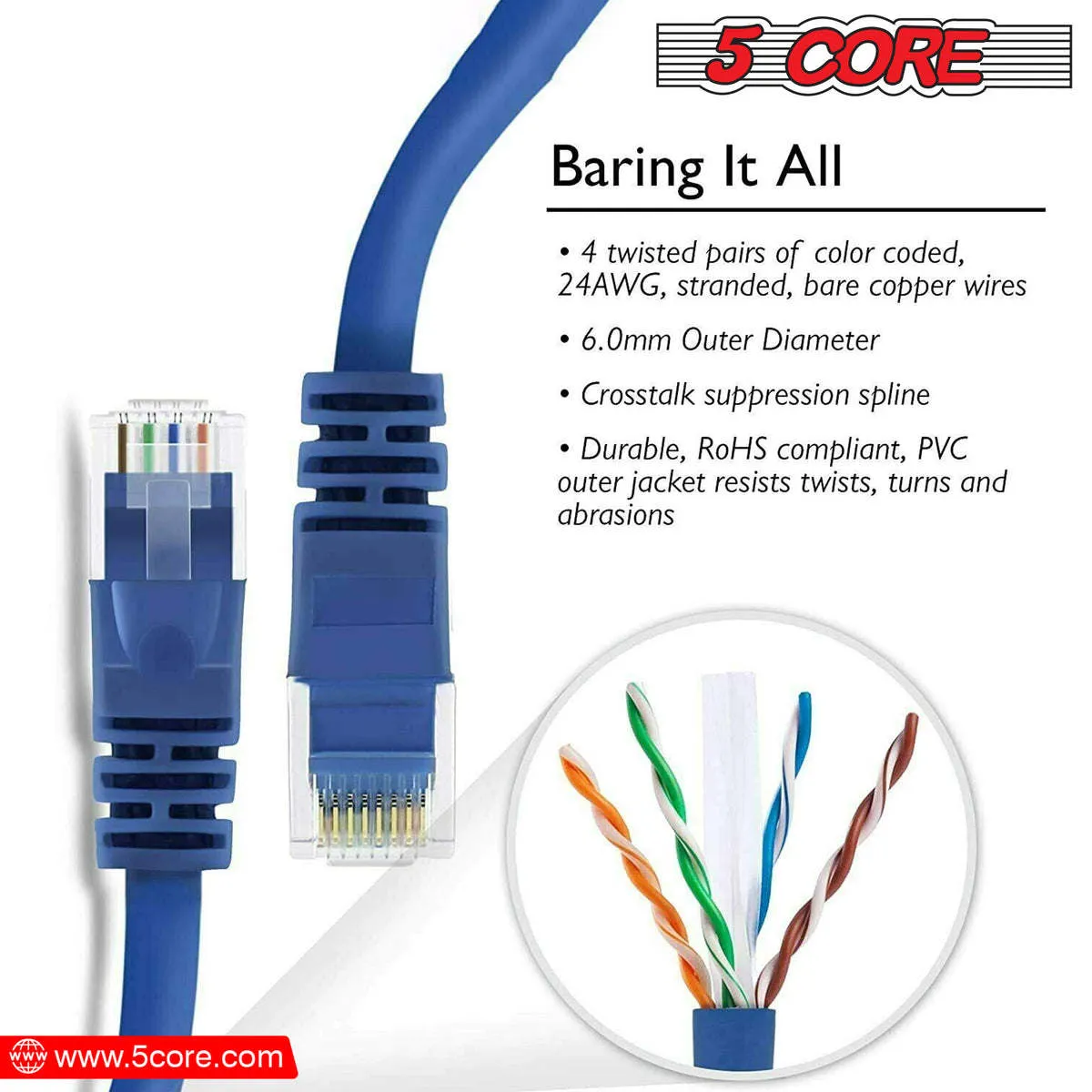 Internet LAN Patch Network Cord  Weatherproof Connector Cables