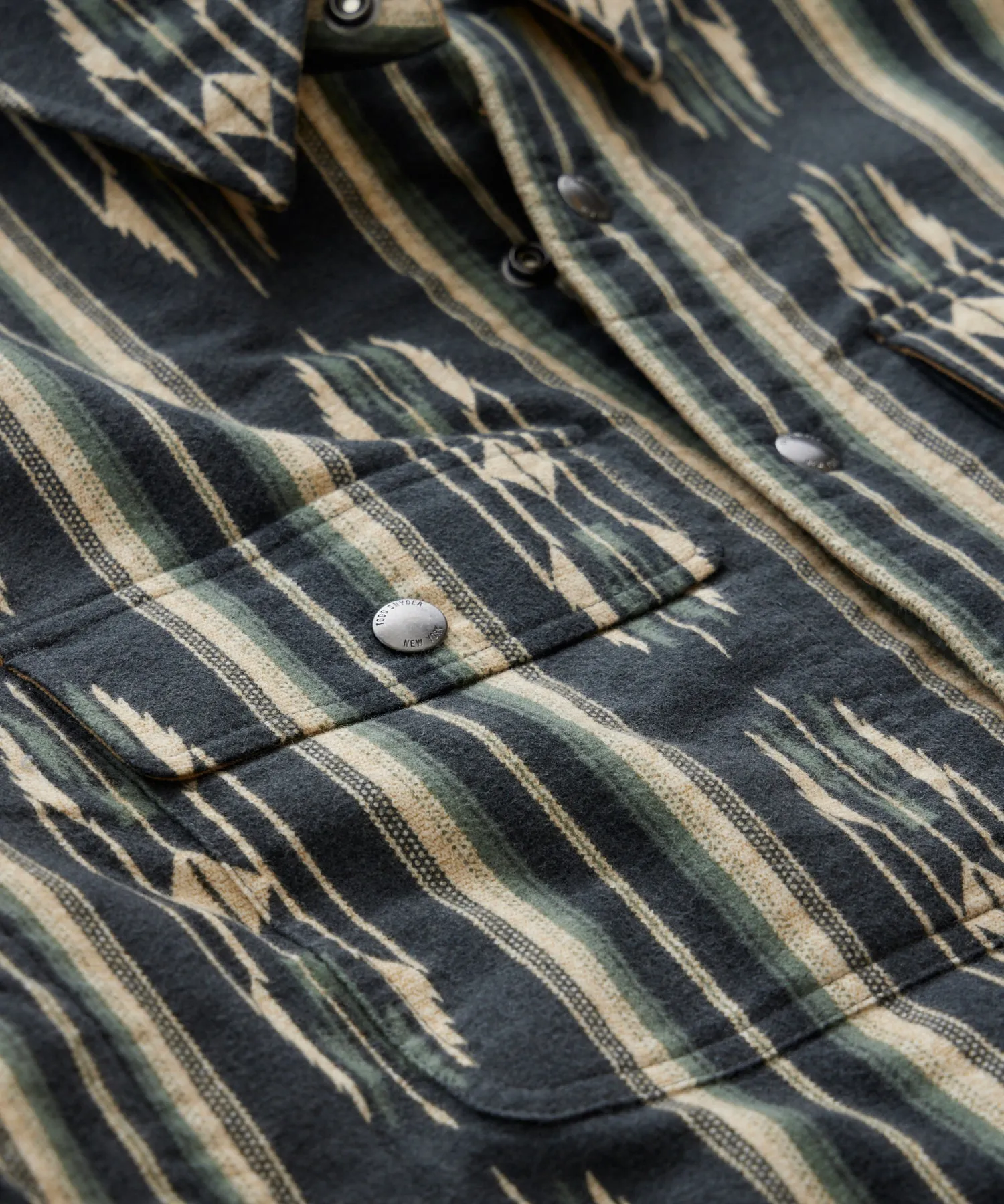 Japanese Jacquard Basecamp Shirt in Green