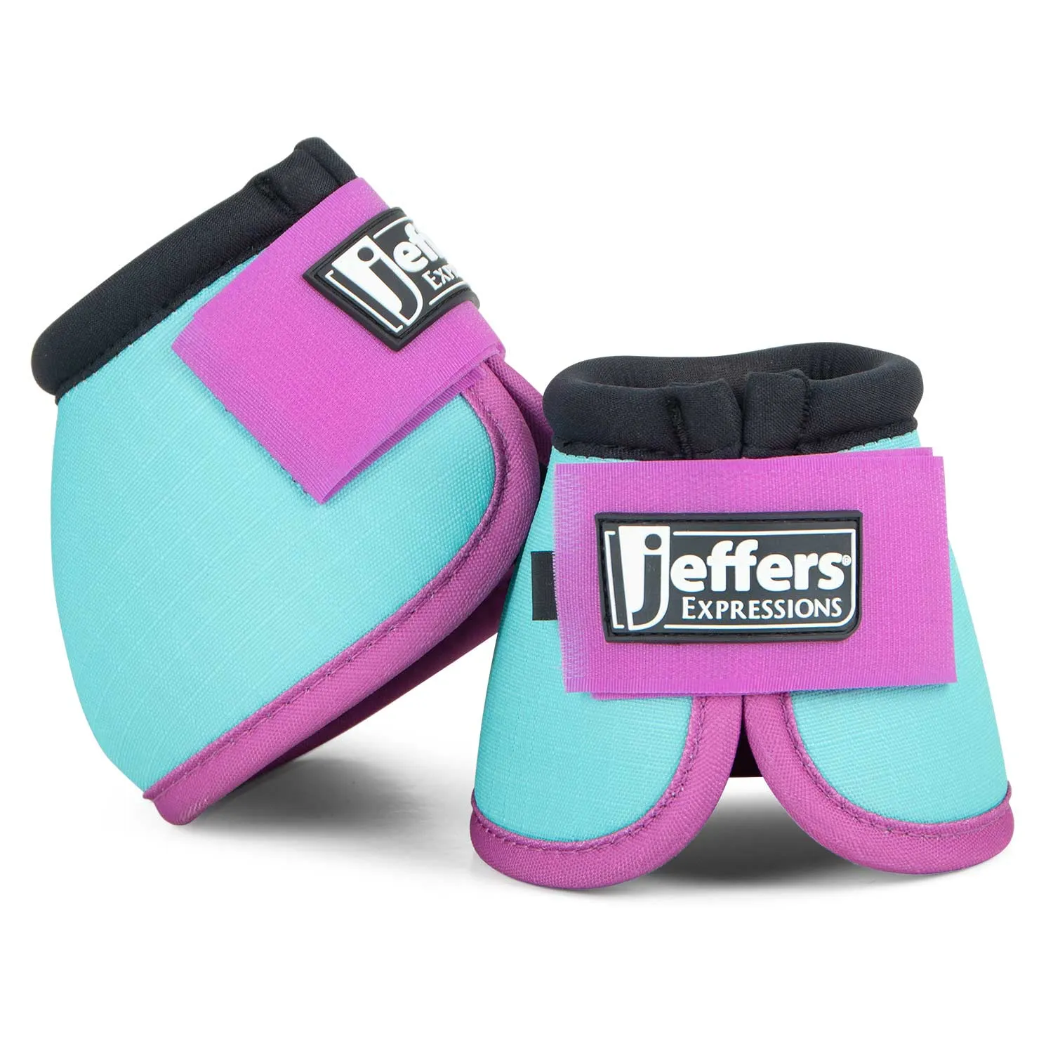 Jeffers Protective Neon Bell Boots for Horses