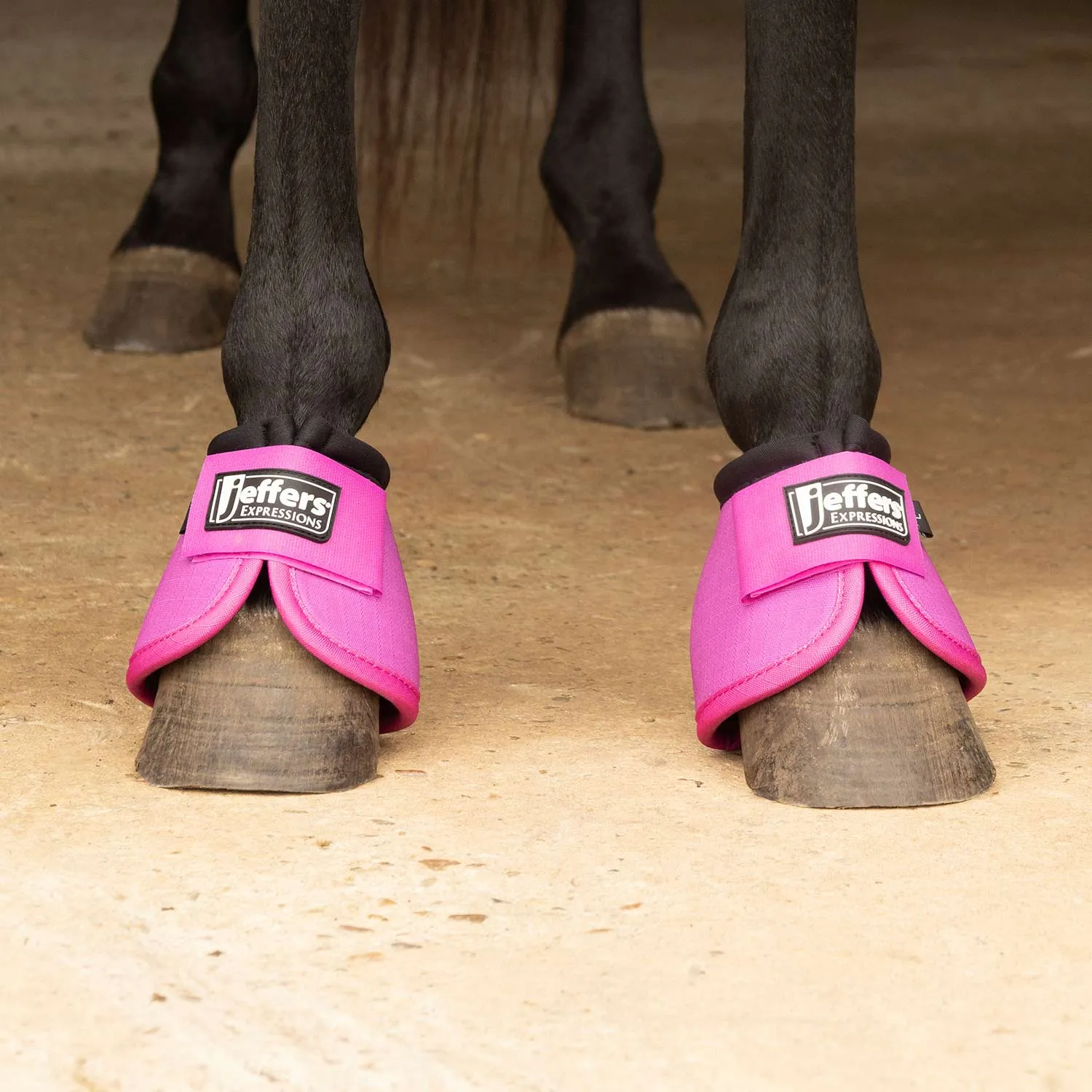 Jeffers Protective Neon Bell Boots for Horses