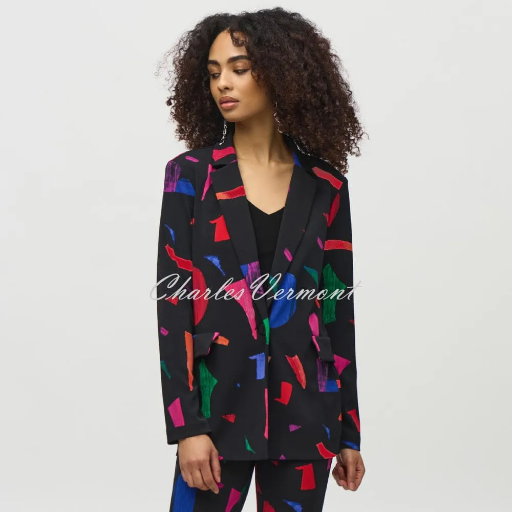 Joseph Ribkoff Abstract Print Blazer Jacket - Style 244231