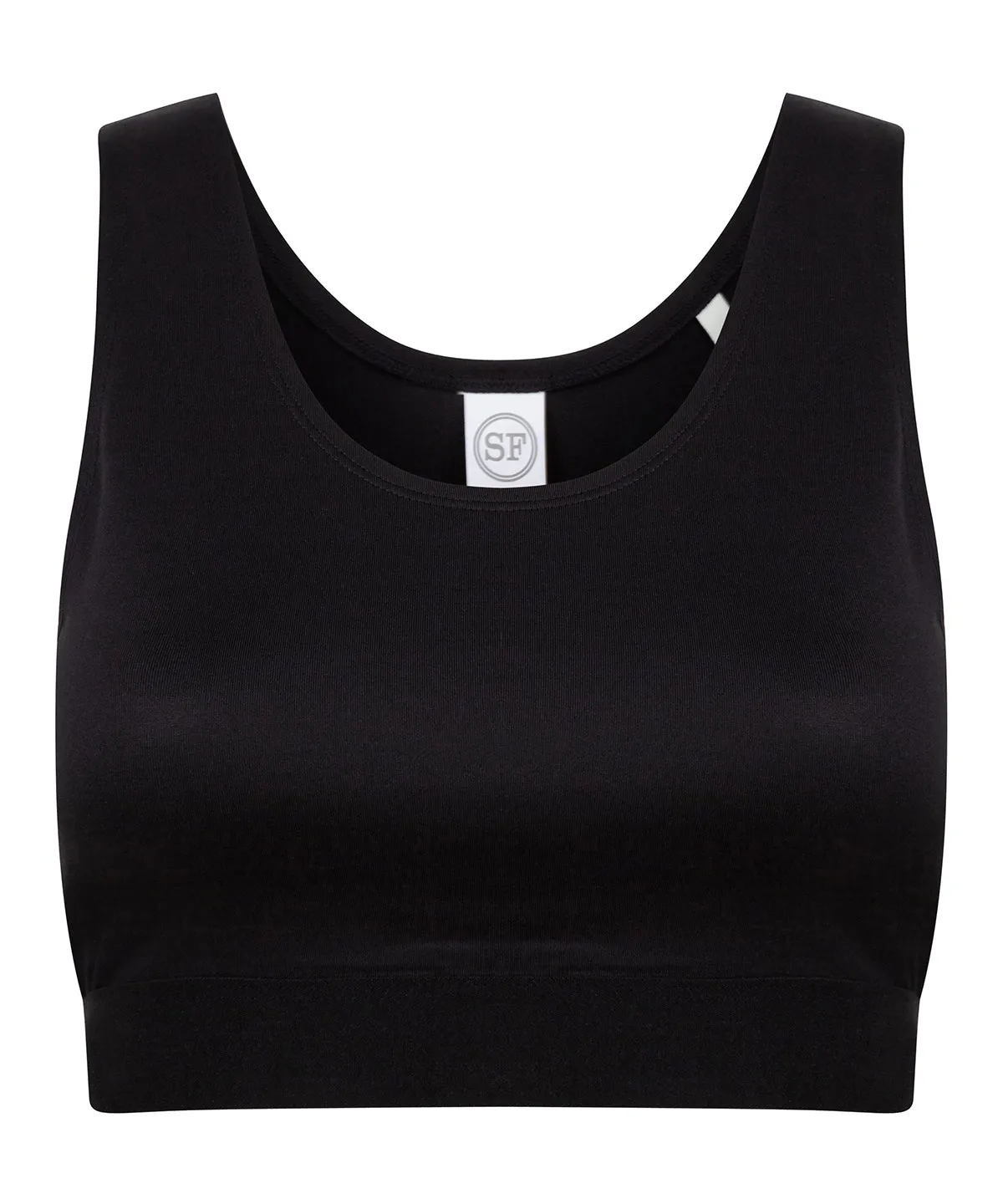 Kids fashion crop top | Black/Black