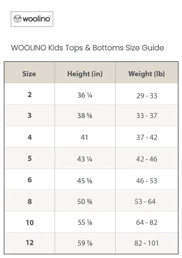 Kids Merino Wool Base Layer, Leggings, Honey