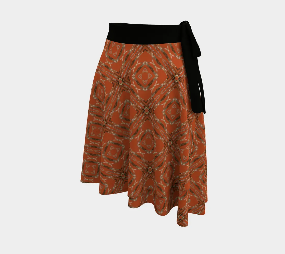 Lichen Log Red Wrap Skirt