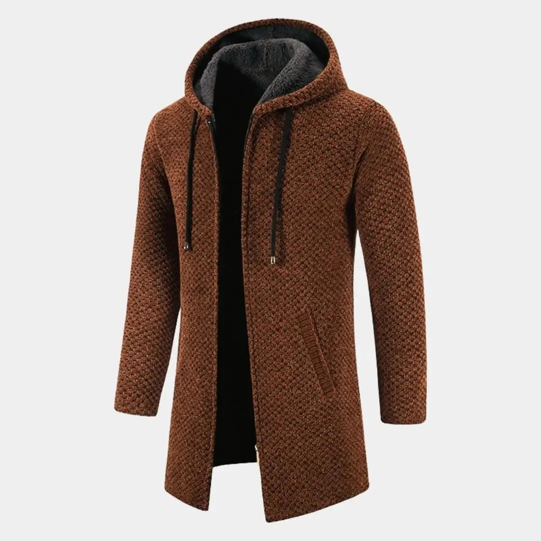 Lugano Knitted Hooded Winter Coat - Cross and Crown