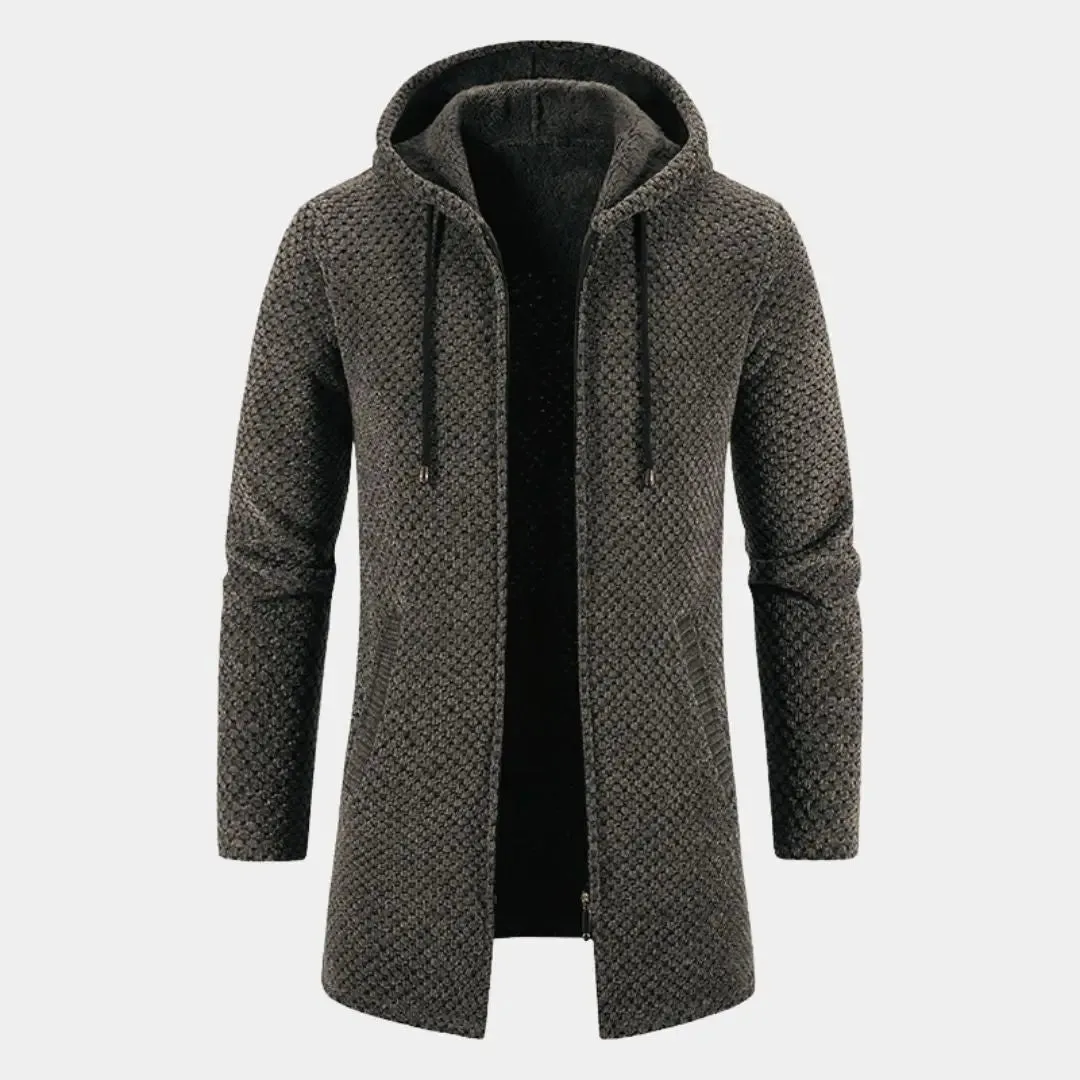 Lugano Knitted Hooded Winter Coat - Cross and Crown