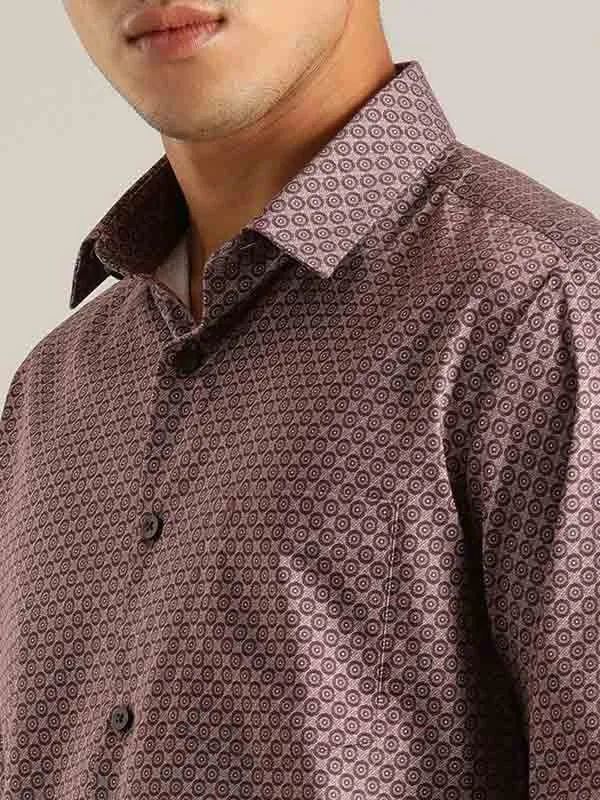 Men Printed Full Sleeve Cotton Stretch Shirt