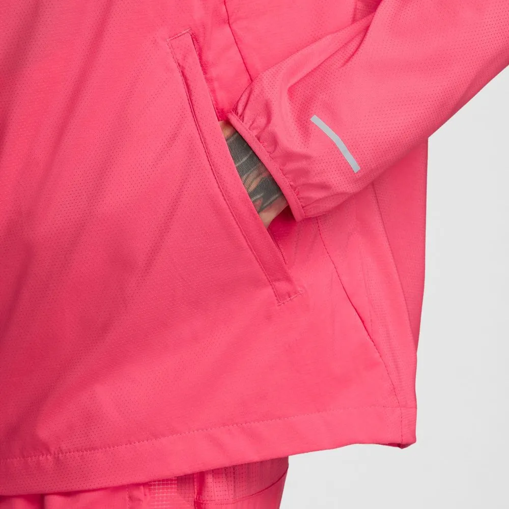 Mens Windrunner Repel Running Jacket - Aster Pink/Reflective Silver