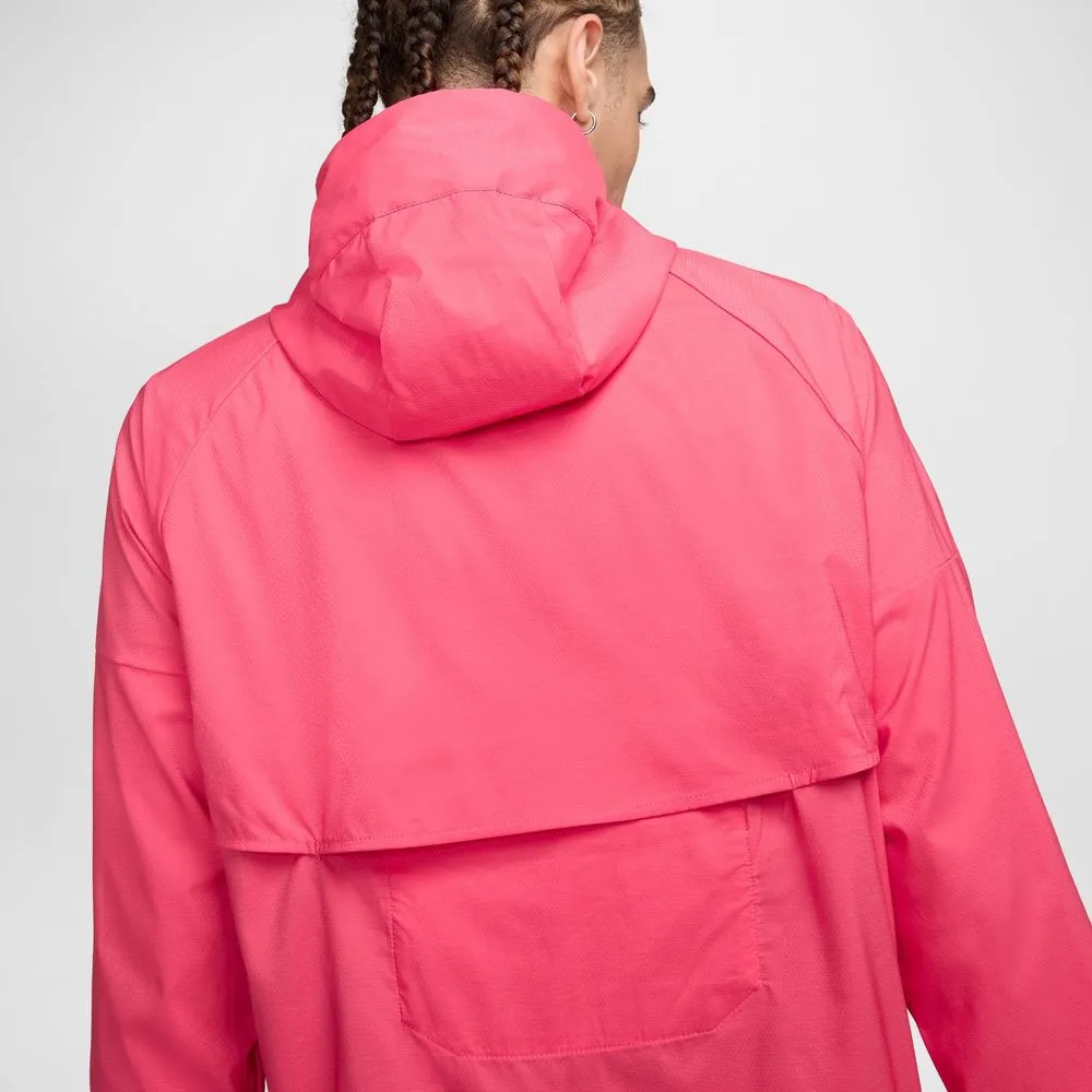 Mens Windrunner Repel Running Jacket - Aster Pink/Reflective Silver