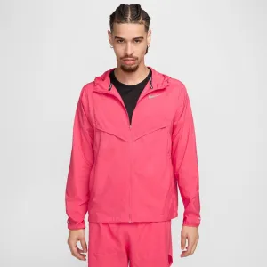 Mens Windrunner Repel Running Jacket - Aster Pink/Reflective Silver