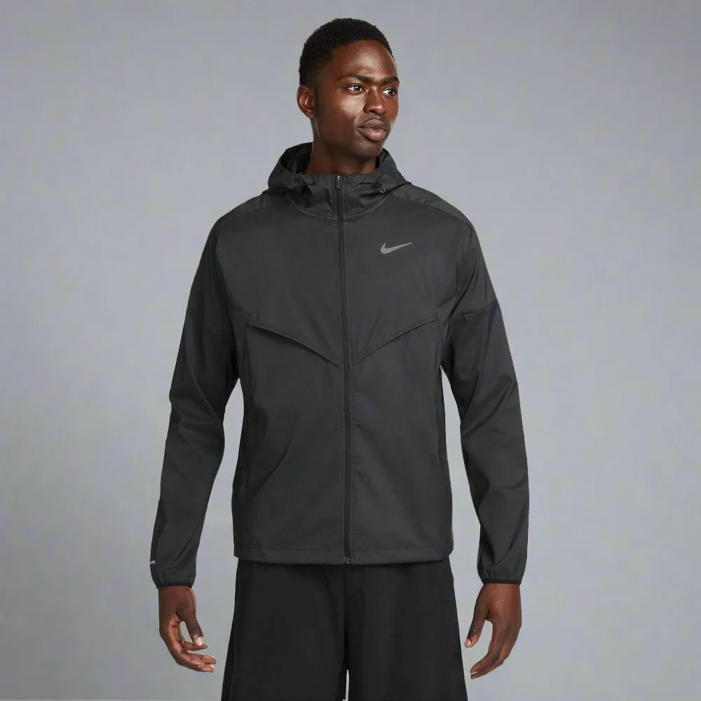 Mens Windrunner Repel Running Jacket - Black