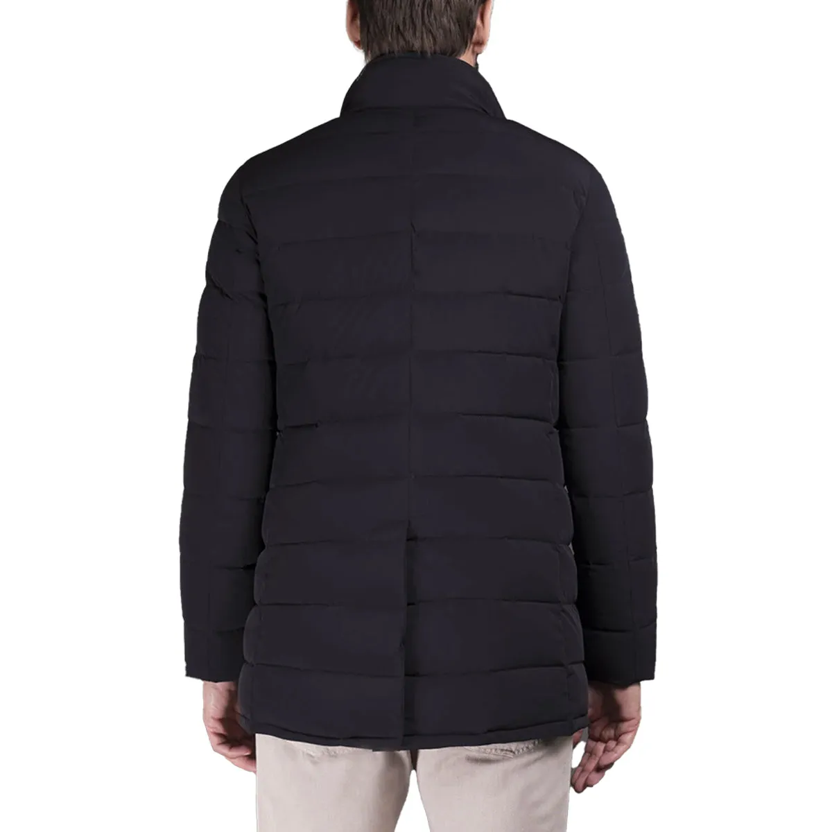 Moorer Dark Blue ‘Calegari’ Down-Filled Padded Coat