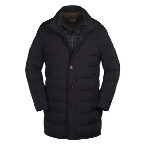 Moorer Dark Blue ‘Calegari’ Down-Filled Padded Coat