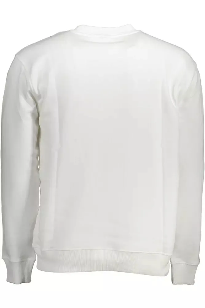 North Sails White Cotton Men Sweater