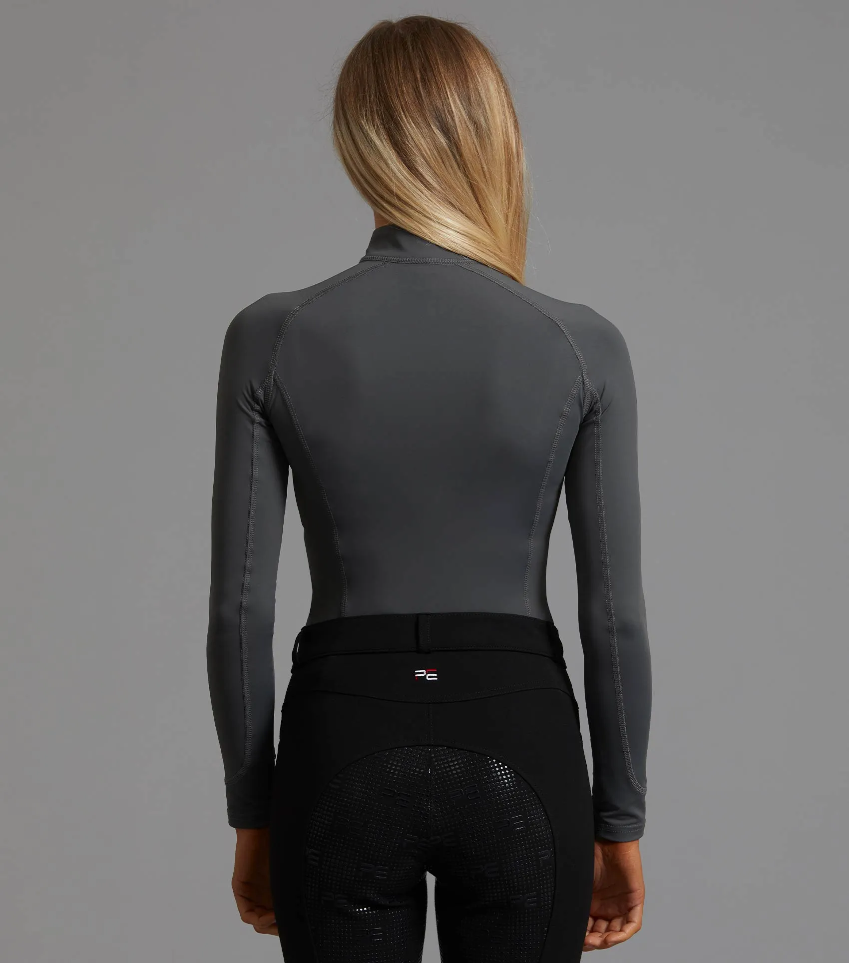 Ombretta Ladies Technical Riding Top Anthracite Grey