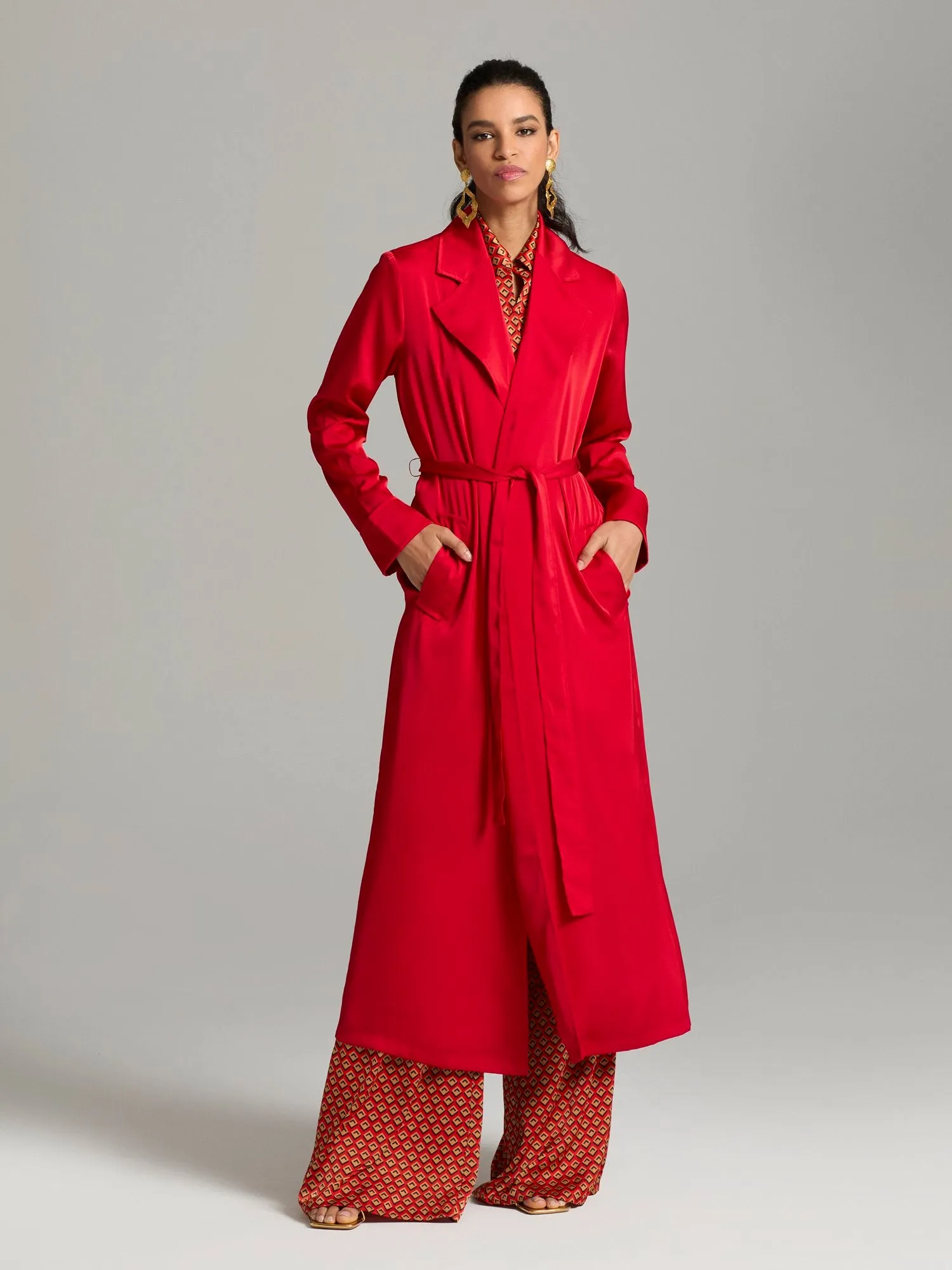 Philana Maxi Trench Coat