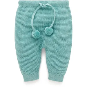 Purebaby Waffle Knit Legging - Moss Melange