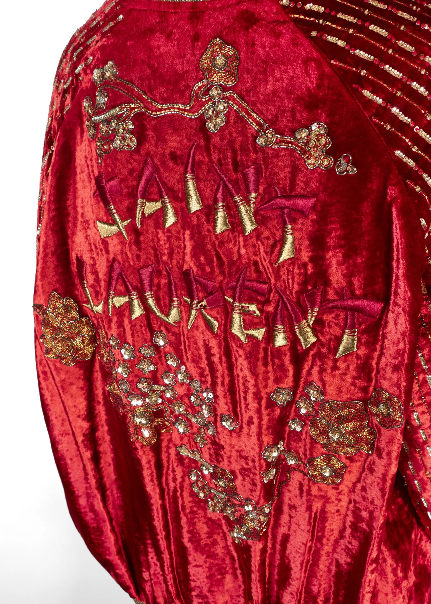 Saint Laurent 2019 Velvet Embroidered Evening Jacket