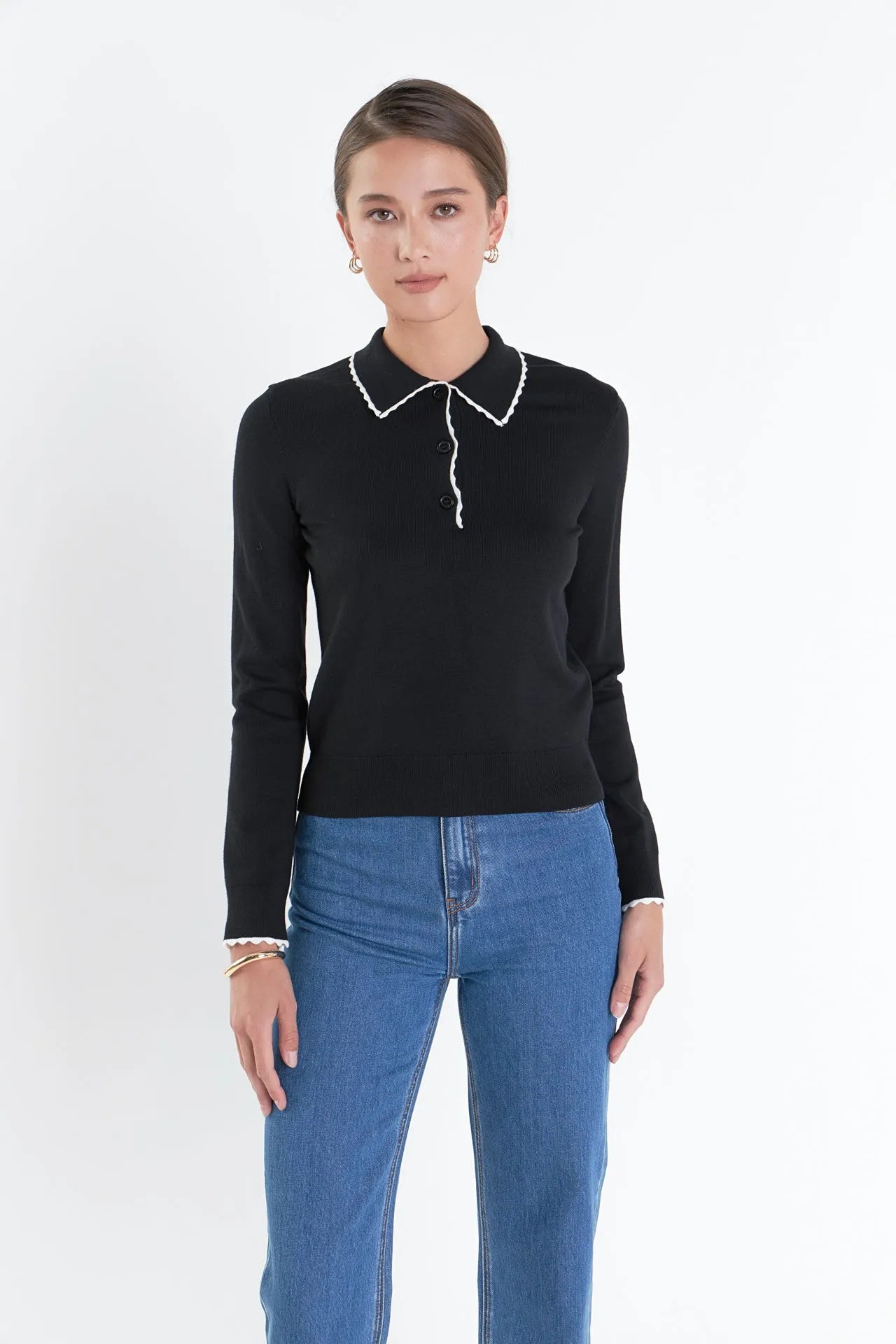 Scallop Poly Knit