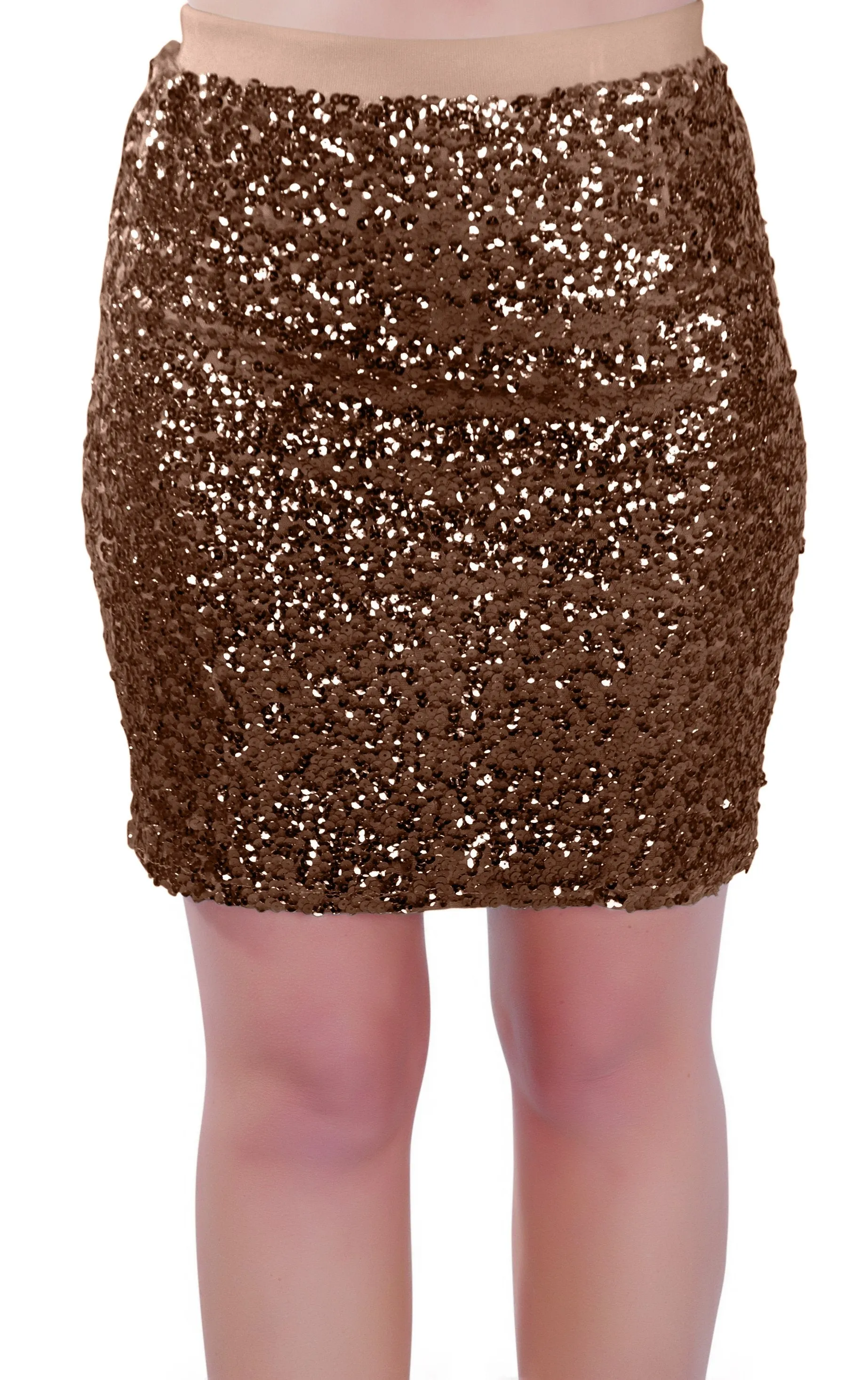 Sequined Pencil Mini Short Sparkle Shimmer Skirt