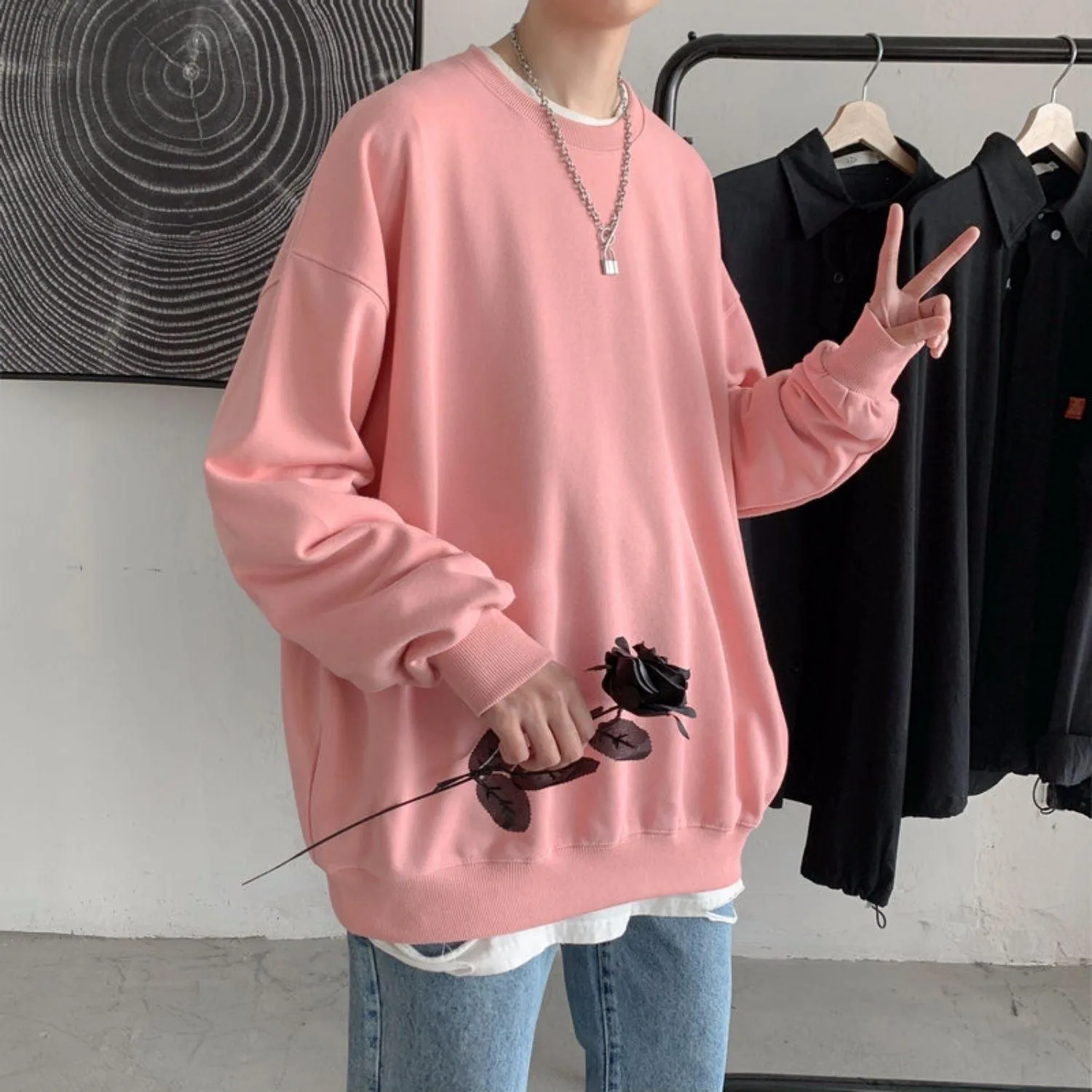 Soft Boy Basic Oversized Sweatshirt