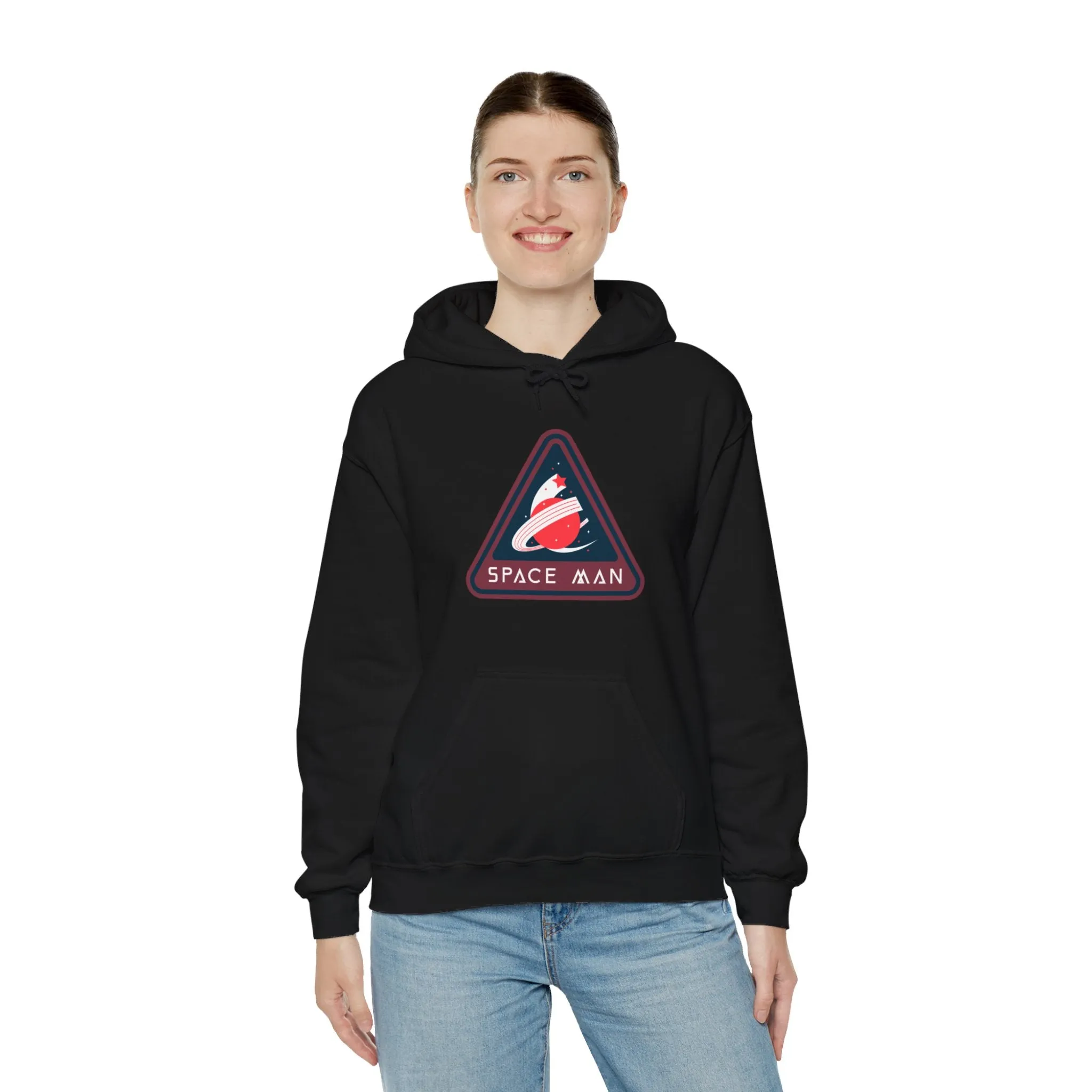 Space Man Retro Sign Sci-Fi Hoodie