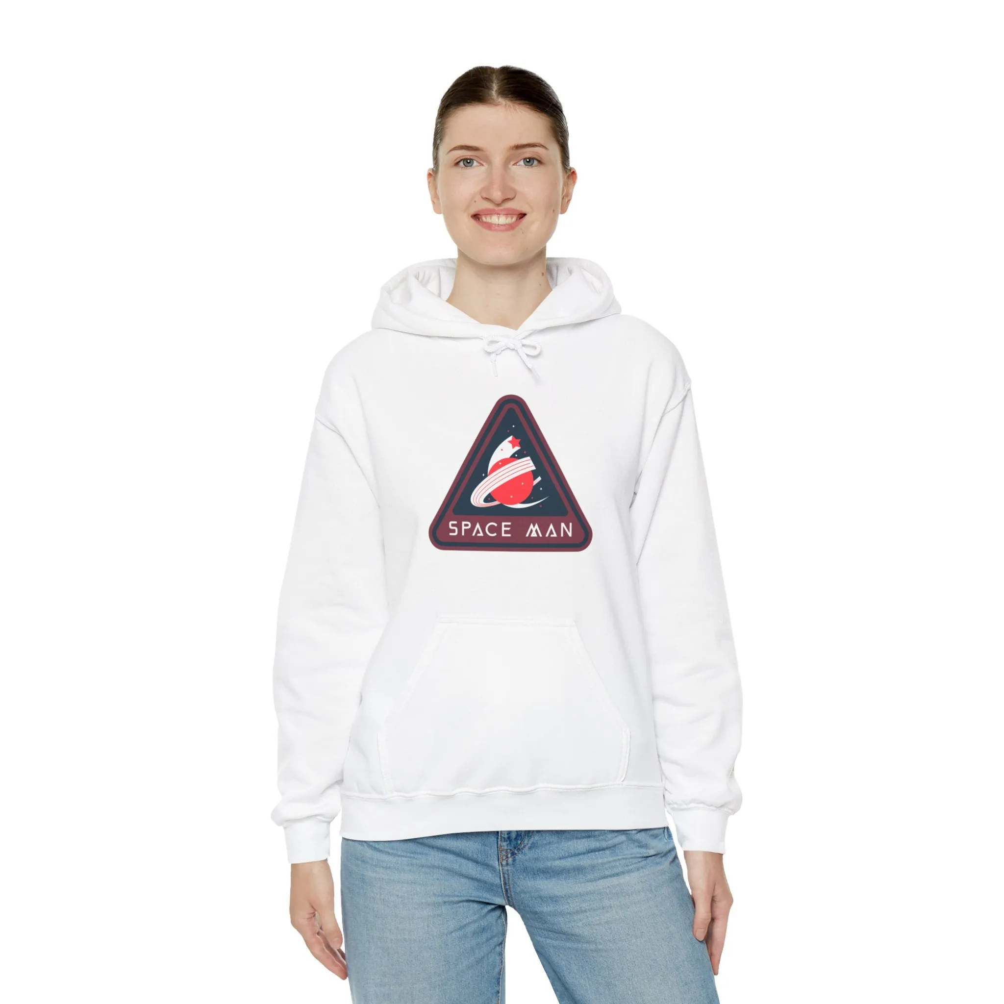 Space Man Retro Sign Sci-Fi Hoodie